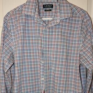 Lauren Ralph Lauren Shirt long sleeve mens size Large Regular Fit Supirma cotton
